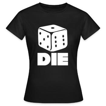 Dice Dice Gift Games - Women's T-Shirt - black - Front - AI Model Female 172 dark (172cm)