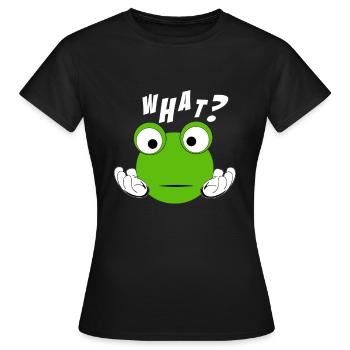 verwirrt Verwirrung Geschenk - Frauen T-Shirt - Schwarz - Vorne - AI Model Female 172 dark (172cm)