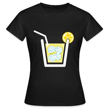 Limonade Geschenk trinken Limo Sommer - Frauen T-Shirt - Schwarz - Vorne - AI Model Female 172 dark (172cm)