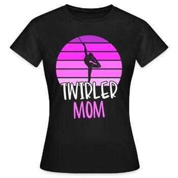 Twirler Mom Tambour Staff Dance - Women's T-Shirt - black - Front - AI Model Female 172 dark (172cm)