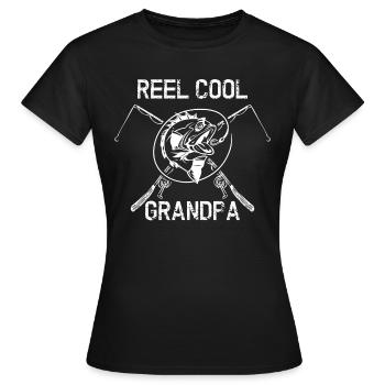 Reel Cool Grandpa - T-shirt Femme - noir - Devant - AI Model Female 172 dark (172cm)