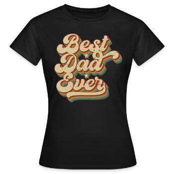 Meilleur cadeau de papa de la fête des pères - T-shirt Femme - noir - Devant - AI Model Female 172 dark (172cm)