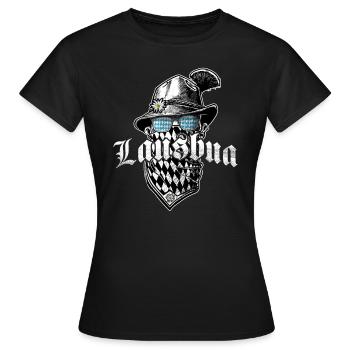 Lausbua T-shirt Chemise traditionnelle homme Chemise traditionnelle - T-shirt Femme - noir - Devant - AI Model Female 172 dark (172cm)