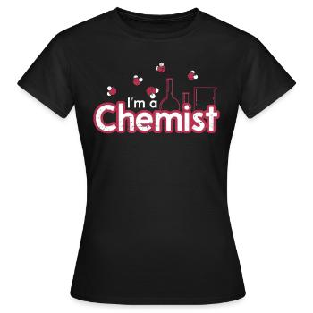 Chimiste - T-shirt Femme - noir - Devant - AI Model Female 172 dark (172cm)