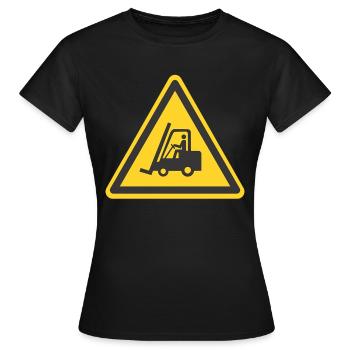 Chariot élévateur chariot élévateur chariot élévateur - T-shirt Femme - noir - Devant - AI Model Female 172 dark (172cm)