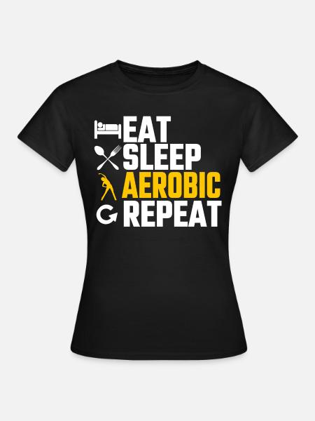 Aerobic - Frauen T-Shirt - Schwarz