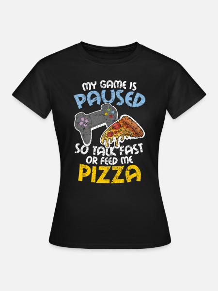 Lustiges Gamer Gaming Zocken Videospiel Geschenk - Dame-T-shirt - sort