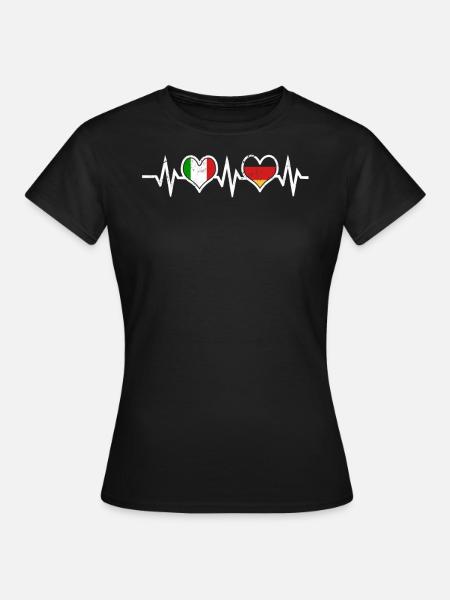 Niemcy Włochy Włoski i włoski - Dame-T-shirt - sort
