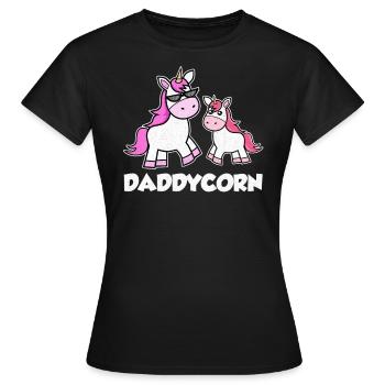 Papa Licorne Père Licorne - T-shirt Femme - noir - Devant - AI Model Female 172 dark (172cm)