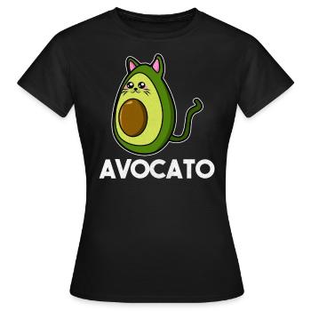 Avocado avocado lover - Women's T-Shirt - black - Front - AI Model Female 172 dark (172cm)