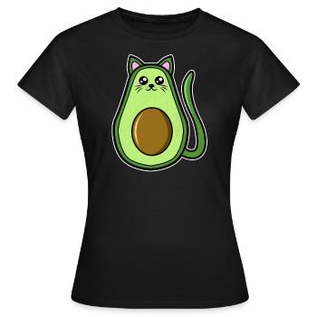 Avocado avocado lover - Women's T-Shirt - black - Front - AI Model Female 172 dark (172cm)