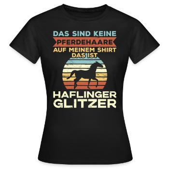Haflinger Pferd Pferdespruch Reiterinnen - Frauen T-Shirt - Schwarz - Vorne - AI Model Female 172 dark (172cm)