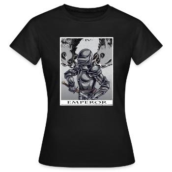 Emperor Tarot card style - Women's T-Shirt - black - Front - AI Model Female 172 dark (172cm)