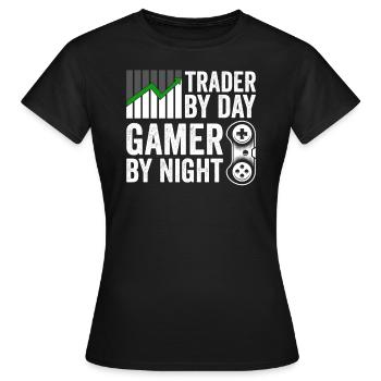 Funny Stock Exchange Day Trader Wall Street Stocks - Frauen T-Shirt - Schwarz - Vorne - AI Model Female 172 dark (172cm)