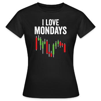 Lustiger Börsen-Tag Händler Wall Street Aktien - Frauen T-Shirt - Schwarz - Vorne - AI Model Female 172 dark (172cm)