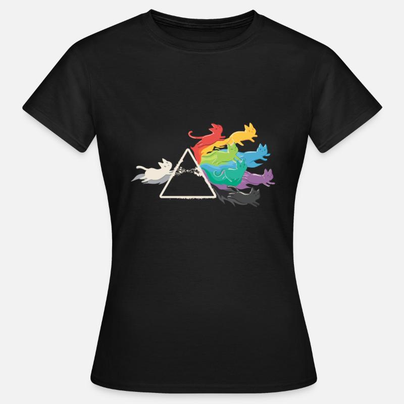 PRISMA RAINBOW CATS - Women's T-Shirt - black