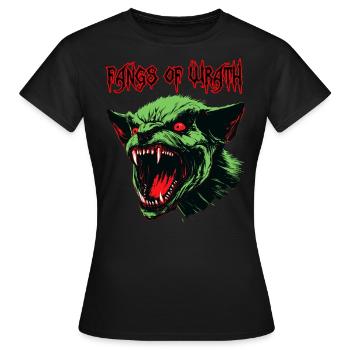Orc démoniaque, de colère - T-shirt Femme - noir - Devant - AI Model Female 172 dark (172cm)