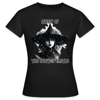 Witch, Queen of the Cobweb Castle - Women's T-Shirt - black - Front - AI Model Female 172 dark (172cm)