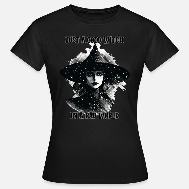 Witch, Good Witch Bad World - Women's T-Shirt - black