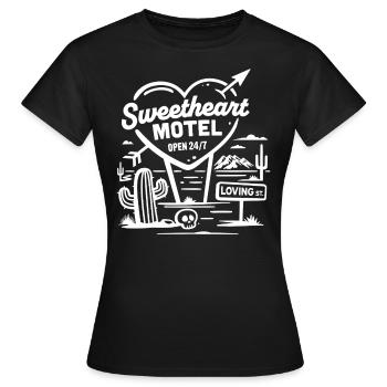 Sweetheart Motel - Women's T-Shirt - black - Front - AI Model Female 172 dark (172cm)