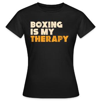 boxen kampfsport - Frauen T-Shirt - Schwarz - Vorne - AI Model Female 172 dark (172cm)