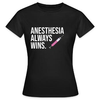 Infirmière d'anesthésie citation drôle de CRNA - T-shirt Femme - noir - Devant - AI Model Female 172 dark (172cm)