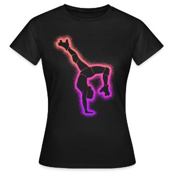 patin à roulettes enfants patinage à roulettes femmes patins à roulettes - T-shirt Femme - noir - Devant - AI Model Female 172 dark (172cm)