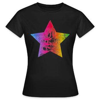 Stern - Frauen T-Shirt - Schwarz - Vorne - AI Model Female 172 dark (172cm)