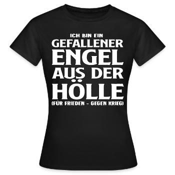 Gefallener Engel aus der Hölle - Frauen T-Shirt - Schwarz - Vorne - AI Model Female 172 dark (172cm)