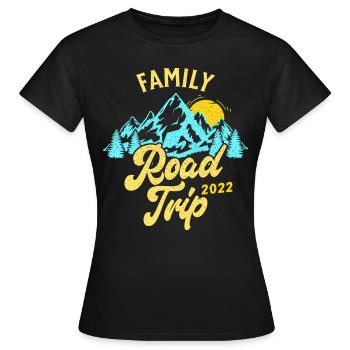 Vacances D'Été - Road Trip En Famille 2023 - T-shirt Femme - noir - Devant - AI Model Female 172 dark (172cm)