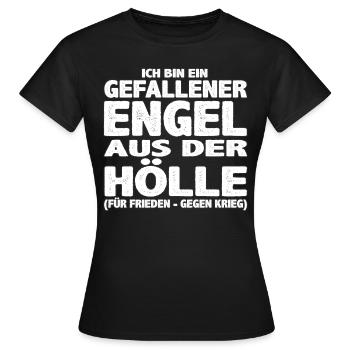Gefallener Engel aus der Hölle - Frauen T-Shirt - Schwarz - Vorne - AI Model Female 172 dark (172cm)