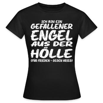 Gefallener Engel aus der Hölle - Frauen T-Shirt - Schwarz - Vorne - AI Model Female 172 dark (172cm)