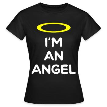 ANGEL - Women's T-Shirt - black - Front - AI Model Female 172 dark (172cm)