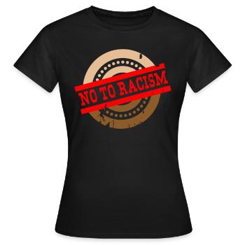 Non au racisme - Non au racisme - T-shirt Femme - noir - Devant - AI Model Female 172 dark (172cm)