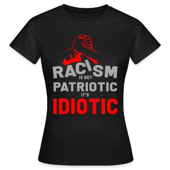 Anti-racisme Anti-racisme Nazis Right - T-shirt Femme - noir - Devant - AI Model Female 172 dark (172cm)