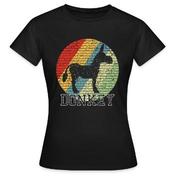 ass - Women's T-Shirt - black - Front - AI Model Female 172 dark (172cm)