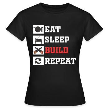 Zimmermann Schreiner Tischler Handwerker Geschenk - Frauen T-Shirt - Schwarz - Vorne - AI Model Female 172 dark (172cm)