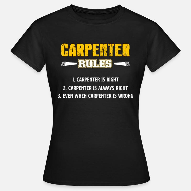 Carpenter joiner carpenter artisan gift - Women's T-Shirt - black