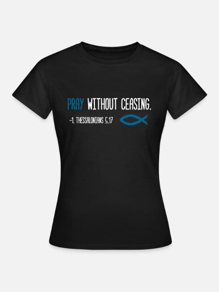 Gebet - Frauen T-Shirt - Schwarz