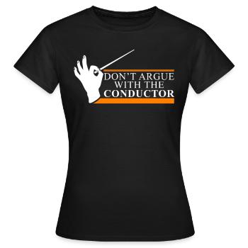 Dirigent Maestro Orchester Chor Leiten Geschenk - Frauen T-Shirt - Schwarz - Vorne - AI Model Female 172 dark (172cm)