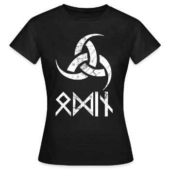 Odin - Frauen T-Shirt - Schwarz - Vorne - AI Model Female 172 dark (172cm)
