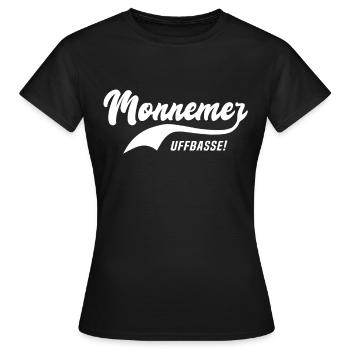 Monnemer Uffbasse Mannheimer Mannheim - T-shirt Femme - noir - Devant - AI Model Female 172 dark (172cm)
