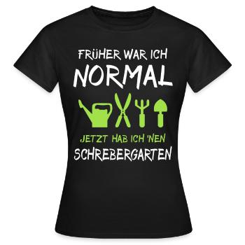 Garten Schrebergarten Sprüche - Frauen T-Shirt - Schwarz - Vorne - AI Model Female 172 dark (172cm)