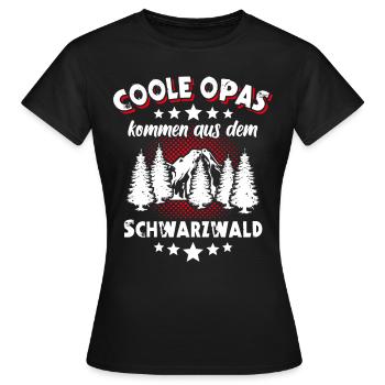 Schwarzwälder Opas Schwarzwald Opa - Frauen T-Shirt - Schwarz - Vorne - AI Model Female 172 dark (172cm)