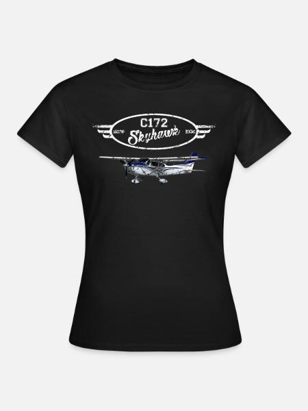 C172 Skyhawk since 1856 Vintage - Frauen T-Shirt - Schwarz