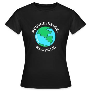 Earth Day - Frauen T-Shirt - Schwarz - Vorne - AI Model Female 172 dark (172cm)