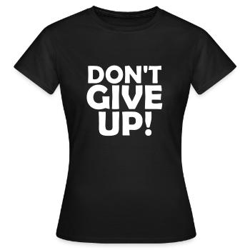 Motivation Motivation N’Abandonnez pas - T-shirt Femme - noir - Devant - AI Model Female 172 dark (172cm)
