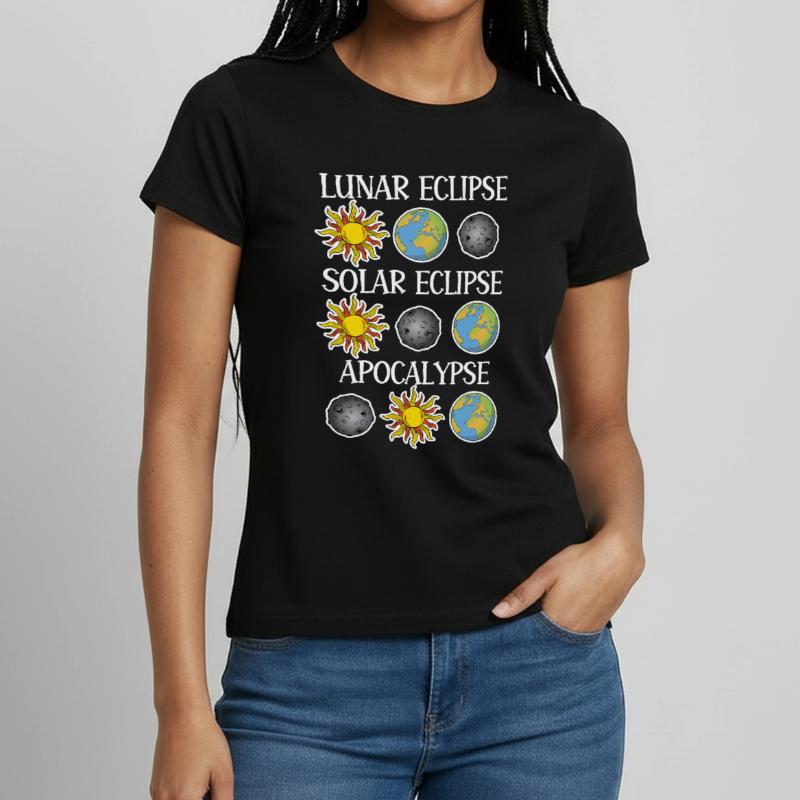 Lunar Eclipse Solar Eclipse Apocalypse Women's T-Shirt