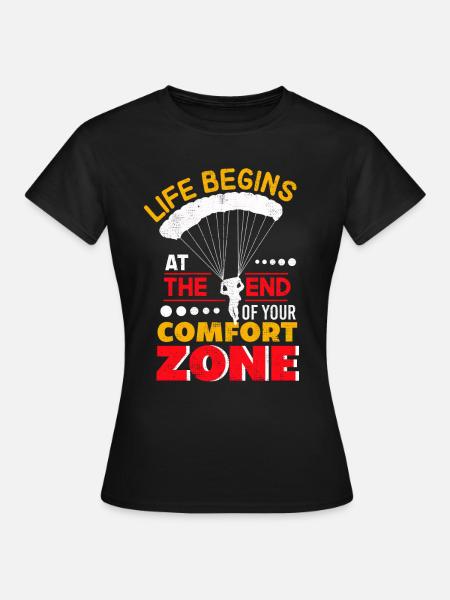 gleitschirmfliegen, gleitschirm, gleitschirmfliege - Frauen T-Shirt - Schwarz