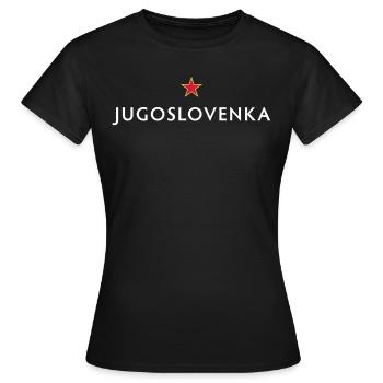 jugoslovenka - Frauen T-Shirt - Schwarz - Vorne - AI Model Female 172 dark (172cm)